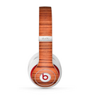The Bright Red & Black Grained Wood Skin for the Beats by Dre Studio (2013+ Version) Headphones