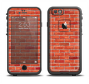 The Bright Red Brick Wall Apple iPhone 6/6s LifeProof Fre Case Skin Set