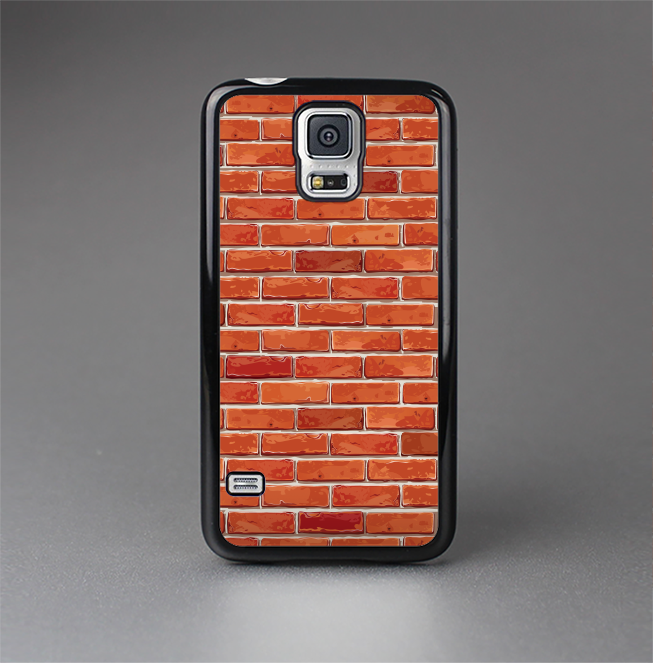 The Bright Red Brick Wall Skin-Sert Case for the Samsung Galaxy S5