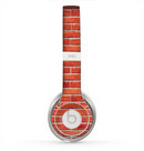 The Bright Red Brick Wall Skin for the Beats by Dre Solo 2 Headphones