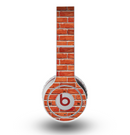 The Bright Red Brick Wall Skin for the Original Beats by Dre Wireless Headphones
