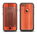 The Bright Red Stained Wood Apple iPhone 6/6s LifeProof Fre Case Skin Set