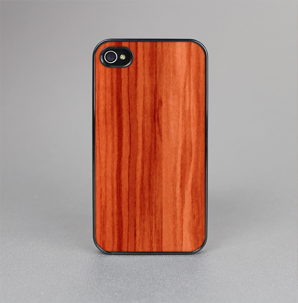 The Bright Red Stained Wood Skin-Sert for the Apple iPhone 4-4s Skin-Sert Case