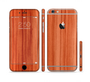 The Bright Red Stained Wood Sectioned Skin Series for the Apple iPhone 6s Plus