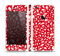 The Bright Red and White Floral Sprout Skin Set for the Apple iPhone 5s