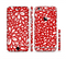 The Bright Red and White Floral Sprout Sectioned Skin Series for the Apple iPhone 6 Plus
