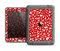 The Bright Red and White Floral Sprout Apple iPad Air LifeProof Fre Case Skin Set