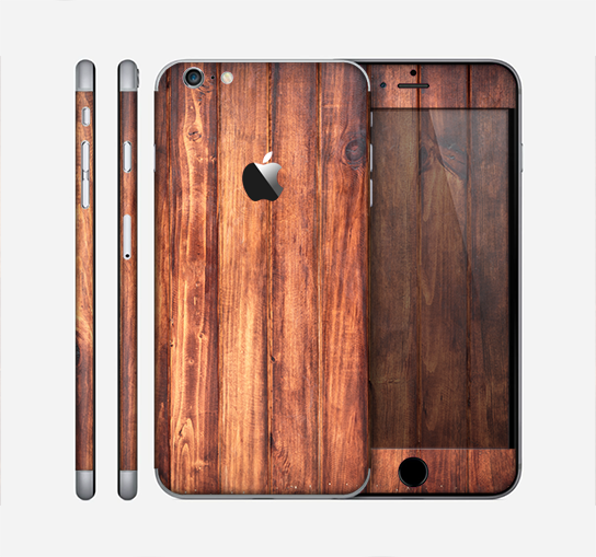 The Bright Stained Wooden Planks Skin for the Apple iPhone 6 Plus