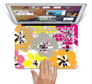 The Bright Summer Brushed Flowers  Skin Set for the Apple MacBook Pro 15" with Retina Display