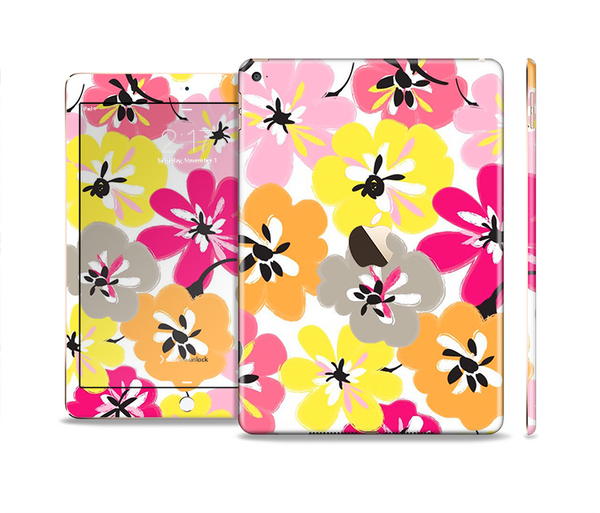 The Bright Summer Brushed Flowers  Skin Set for the Apple iPad Pro