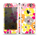 The Bright Summer Brushed Flowers  Skin Set for the Apple iPhone 5s