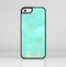 The Bright Teal WaterColor Panel Skin-Sert for the Apple iPhone 5c Skin-Sert Case