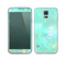 The Bright Teal WaterColor Panel Skin For the Samsung Galaxy S5