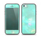 The Bright Teal WaterColor Panel Skin Set for the iPhone 5-5s Skech Glow Case