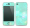 The Bright Teal WaterColor Panel Skin for the Apple iPhone 4-4s