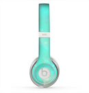 The Bright Teal WaterColor Panel Skin for the Beats by Dre Solo 2 Headphones