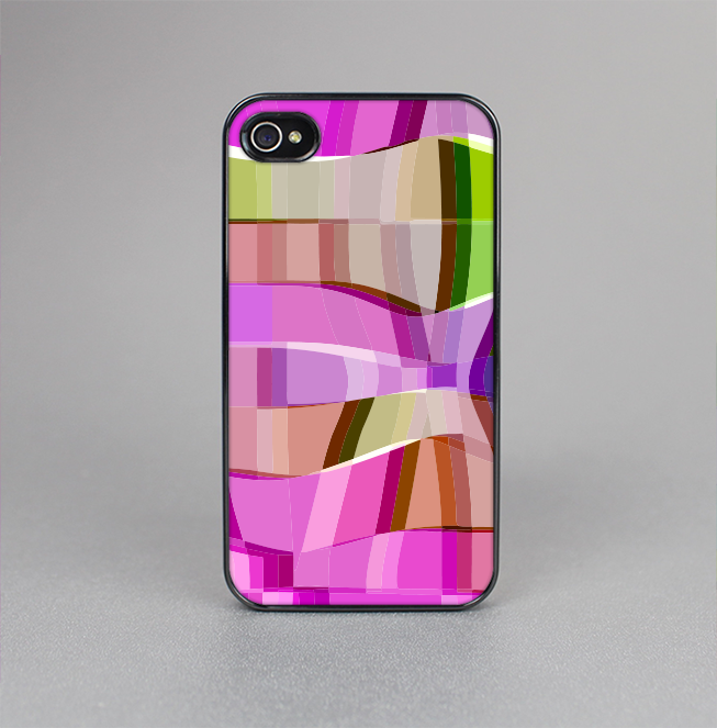 The Bright Translucent Wave Pattern V2 Skin-Sert for the Apple iPhone 4-4s Skin-Sert Case