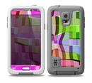 The Bright Translucent Wave Pattern V2 Skin for the Samsung Galaxy S5 frē LifeProof Case