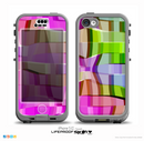 The Bright Translucent Wave Pattern V2 Skin for the iPhone 5c nüüd LifeProof Case