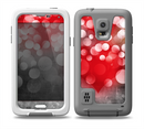The Bright Unfocused White & Red Love Dots Skin for the Samsung Galaxy S5 frē LifeProof Case