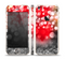 The Bright Unfocused White & Red Love Dots Skin Set for the Apple iPhone 5s