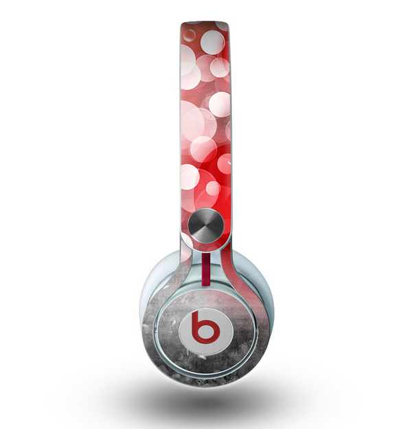 The Bright Unfocused White & Red Love Dots Skin for the Beats by Dre Mixr Headphones
