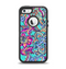 The Bright WaterColor Floral Apple iPhone 5-5s Otterbox Defender Case Skin Set
