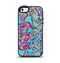 The Bright WaterColor Floral Apple iPhone 5-5s Otterbox Symmetry Case Skin Set