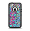 The Bright WaterColor Floral Apple iPhone 5c Otterbox Defender Case Skin Set