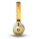The Bright Yellow and Orange Leopard Print Skin for the Beats by Dre Mixr Headphones