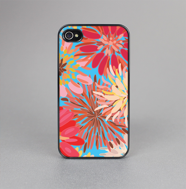 The Brightly Colored Watercolor Flowers Skin-Sert for the Apple iPhone 4-4s Skin-Sert Case