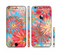 The Brightly Colored Watercolor Flowers Sectioned Skin Series for the Apple iPhone 6 Plus