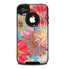 The Brightly Colored Watercolor Flowers Skin for the iPhone 4-4s OtterBox Commuter Case