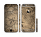 The Brown Aged Floral Pattern Sectioned Skin Series for the Apple iPhone 6