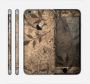 The Brown Aged Floral Pattern Skin for the Apple iPhone 6
