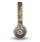 The Brown Aged Floral Pattern Skin for the Beats by Dre Mixr Headphones