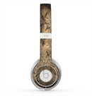The Brown Aged Floral Pattern Skin for the Beats by Dre Solo 2 Headphones