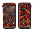 The Brown & Gold Paisley Pattern Apple iPhone 6/6s LifeProof Fre Case Skin Set