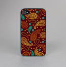 The Brown & Gold Paisley Pattern Skin-Sert for the Apple iPhone 4-4s Skin-Sert Case