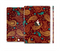 The Brown & Gold Paisley Pattern Full Body Skin Set for the Apple iPad Mini 3