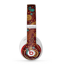 The Brown & Gold Paisley Pattern Skin for the Beats by Dre Studio (2013+ Version) Headphones