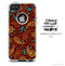 The Brown & Orange Paisley Skin For The iPhone 4-4s or 5-5s Otterbox Commuter Case
