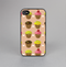 The Brown, Pink and Yellow Cupcake Collage Skin-Sert for the Apple iPhone 4-4s Skin-Sert Case