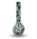 The Brown & Teal Paisley Pattern Skin for the Beats by Dre Mixr Headphones