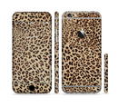 The Brown Vector Leopard Print Sectioned Skin Series for the Apple iPhone 6s