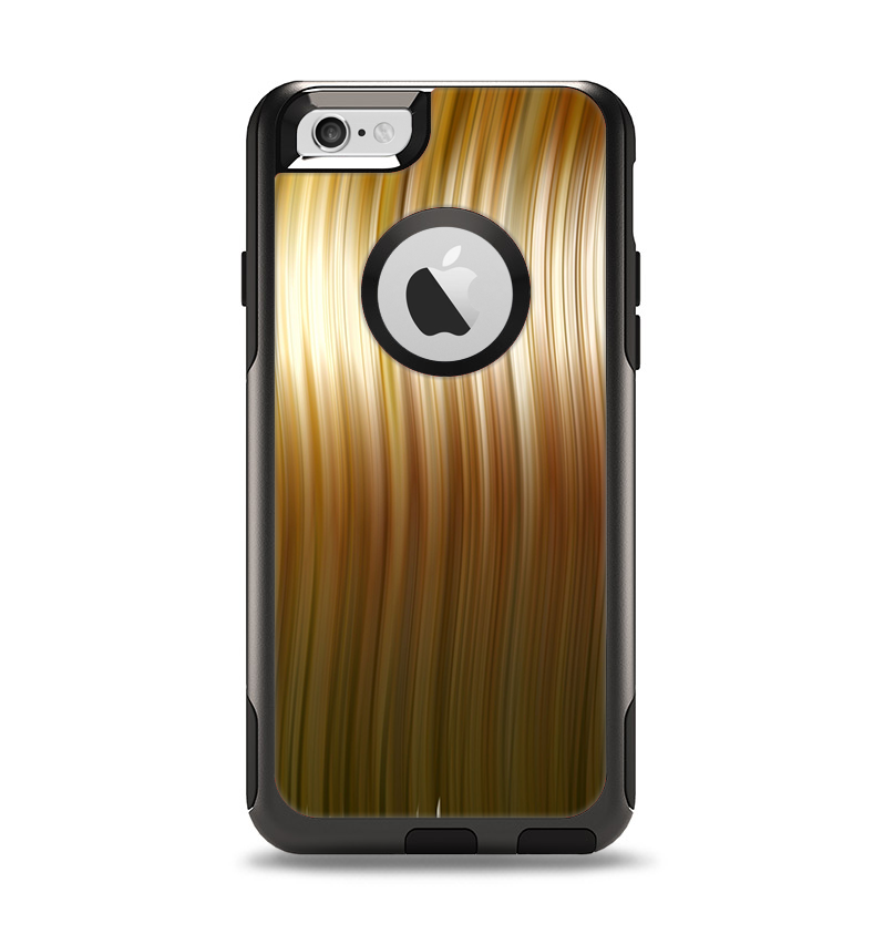 The Brown Vector Swirly HD Strands Apple iPhone 6 Otterbox Commuter Case Skin Set