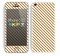 The Brown & White Striped Pattern Skin for the Apple iPhone 5c