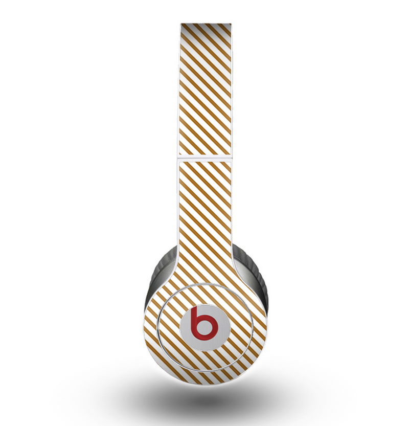 The Brown & White Striped Pattern copy Skin for the Beats by Dre Original Solo-Solo HD Headphones