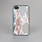 The Brown and Teal Lace Design Skin-Sert for the Apple iPhone 4-4s Skin-Sert Case