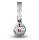The Brown and Teal Lace Design Skin for the Beats by Dre Mixr Headphones